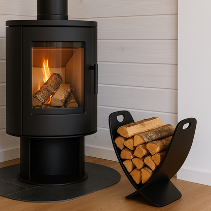 Firewood Stand Black