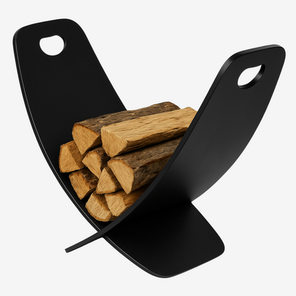 Firewood Stand Black